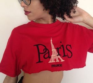 Vtg 90's PARIS red c
